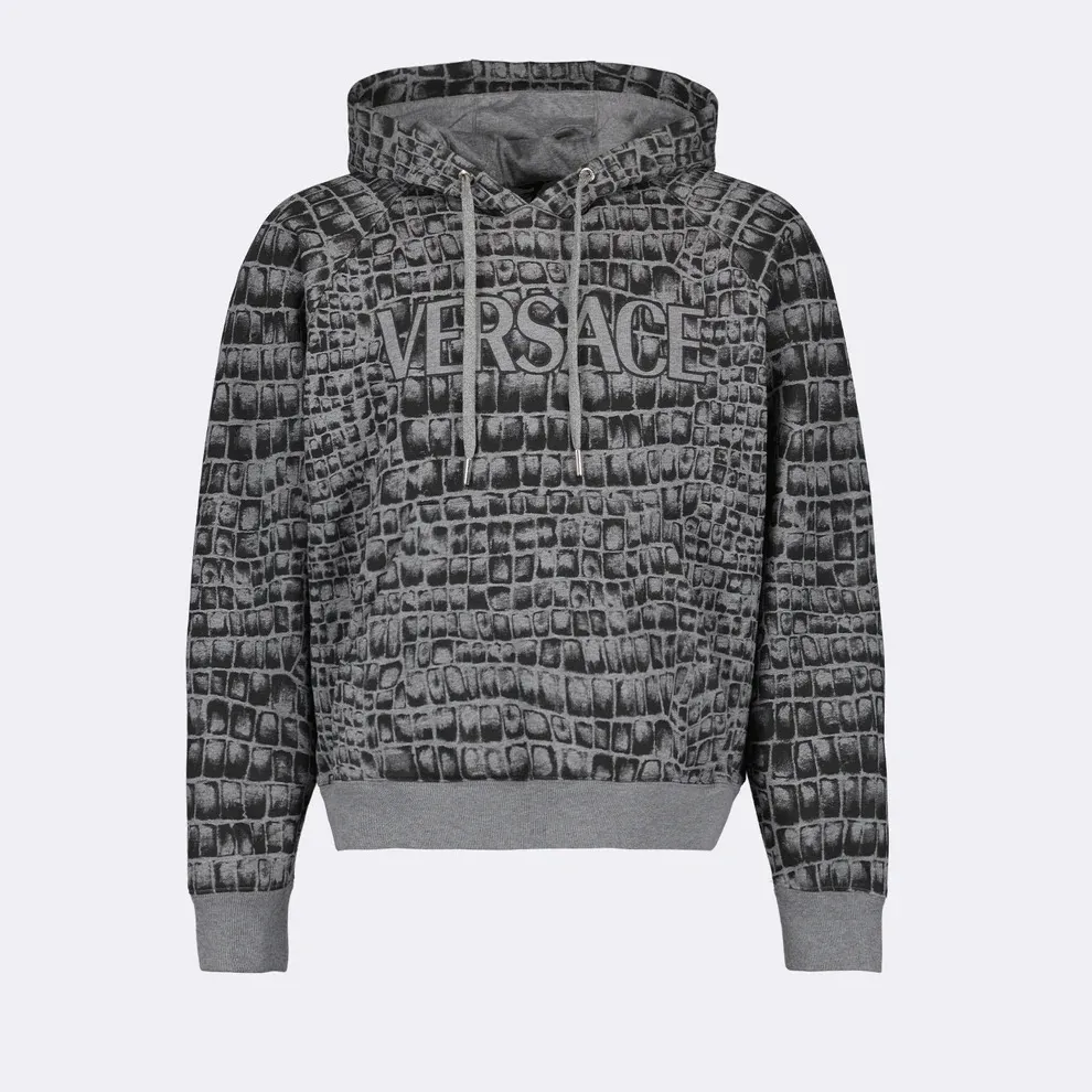 VERSACE  |Unisex Long Sleeves Cotton Logo Luxury Hoodies