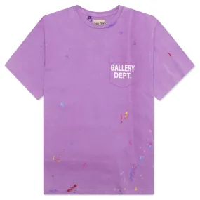 Vintage Logo Painted Tee - Purple