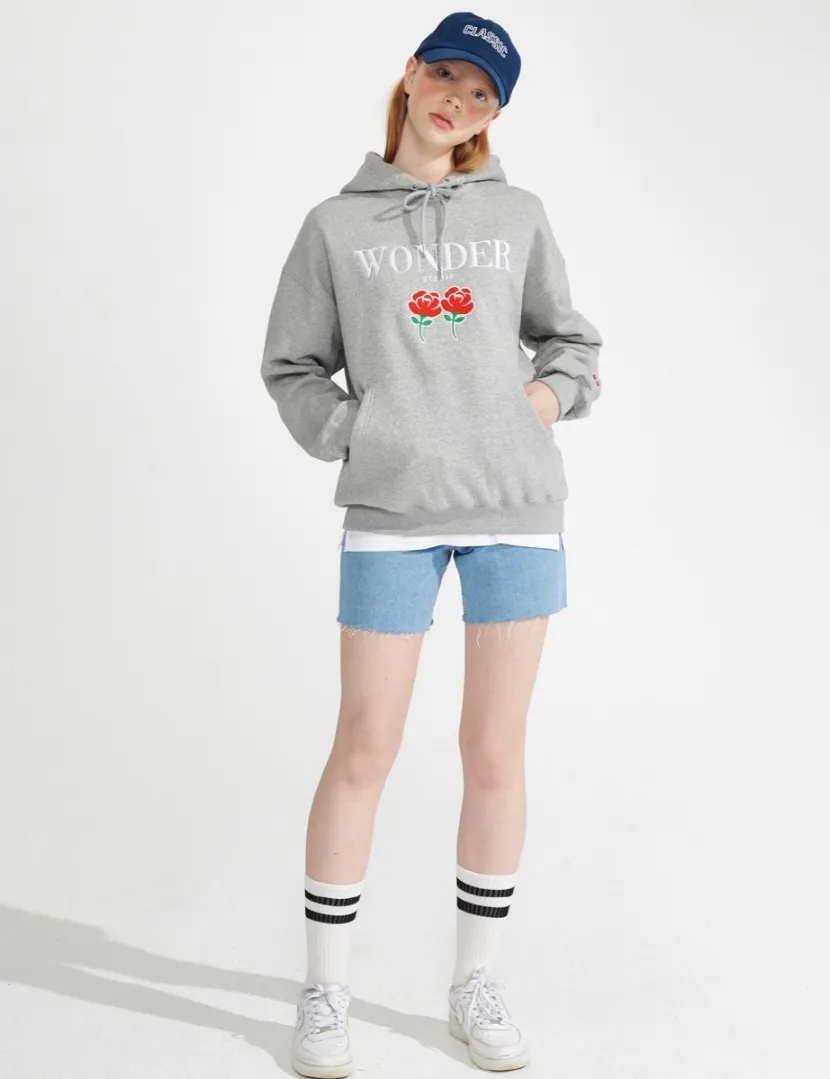 WONDER VISITOR  |Unisex Street Style Logo Hoodies & Sweatshirts