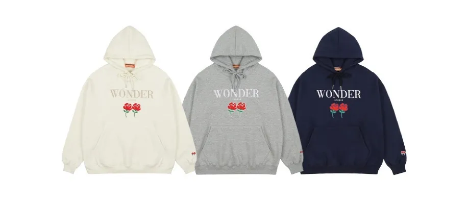 WONDER VISITOR  |Unisex Street Style Logo Hoodies & Sweatshirts