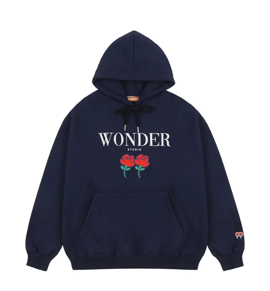 WONDER VISITOR  |Unisex Street Style Logo Hoodies & Sweatshirts