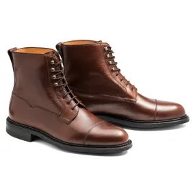 Yanko derby boot brown grain