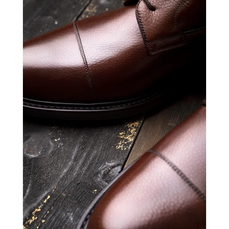 Yanko derby boot brown grain