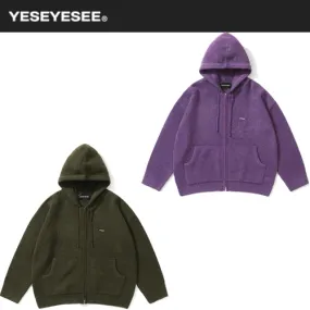 YESEYESEE  |Unisex Street Style Long Sleeves Logo Hoodies