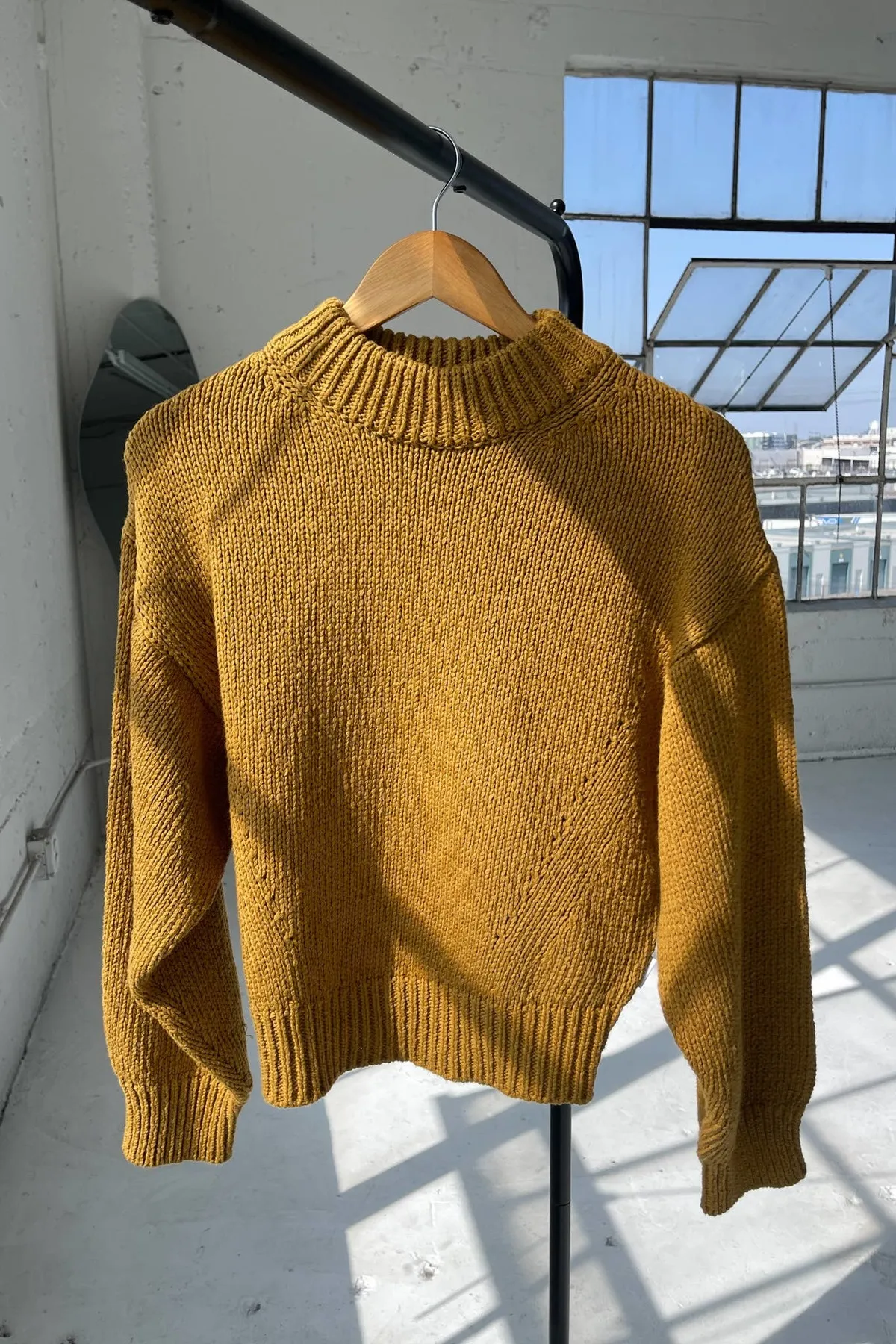 Zoe Cotton Sweater  - Dijon